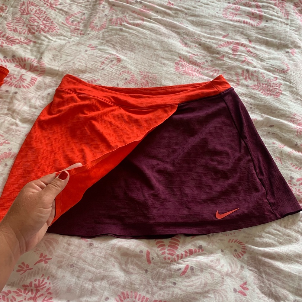 Euc Nike Tennis Skirt And Shirt Set Gem